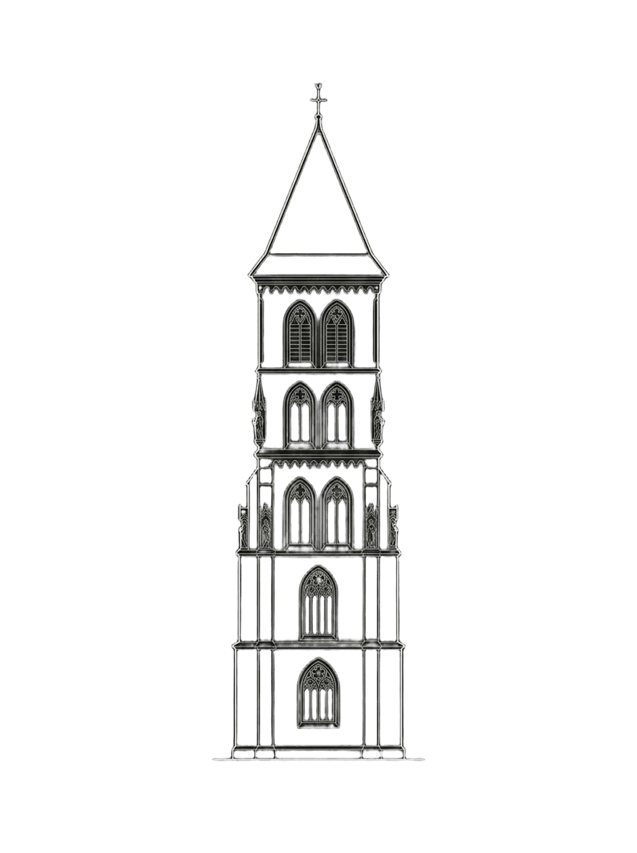 Clocher médiéval de l'église Saint-Georges de Haguenau — monument emblématique du territoire d'intervention Domea Rénovation